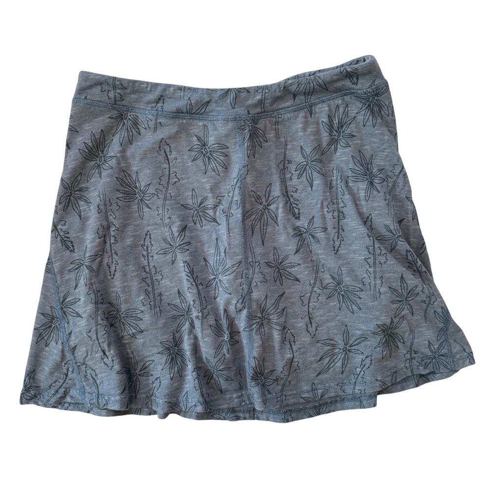 Toad&Co Seleena Skort Blue Floral Active Hiking Skirt Small Travel Granola